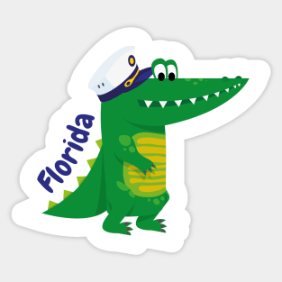 Florida Alligator Sticker